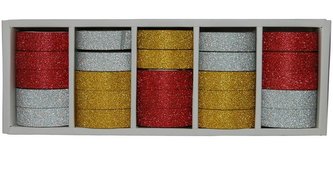 Washi Tape Glitter (25szt) NARCISSUS