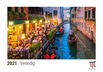Venedig 2021 - Timokrates Kalender, Tischkalender, Bildkalender - DIN A5 (21 x 15 cm)