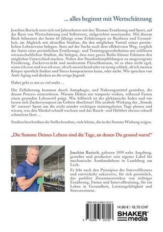 Die Summe Deines Lebens sind die Tage, an denen Du gesund warst