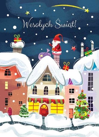 Karnet B6 Boże Narodzenie - Kamienica (10szt)