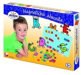 Magnetická abeceda dřevo 75ks v krabici 33x23x3,5cm