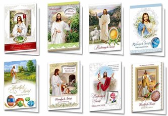 Karnet B6 BWD Wielkanoc Religia (10szt) MIX
