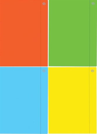 Teczka z gumką A5+ Fluo (10szt)