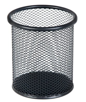 Pojemnik na długopisy metalowy czarny Pojemnik na długopisy metalowy czarny