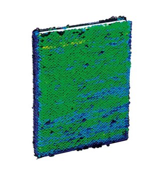 Brulion A5/96K z cekinami zielono - czarny GRAND