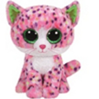 Beanie Boos plyšová kočička sedící růžová 24 cm