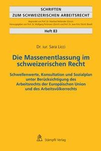 Die Massenentlassung im schweizerischen Recht