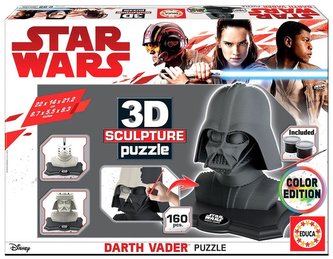 Puzzle 3D 160 Darth Vader (rzeźba do pomalowania) Puzzle 3D 160 Darth Vader (rzeźba do pomalowania)