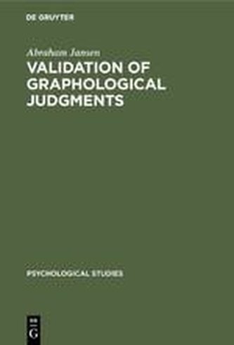 Validation of graphological judgments