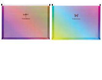 Koperta A4 na zip glitter rainbow mix 88305