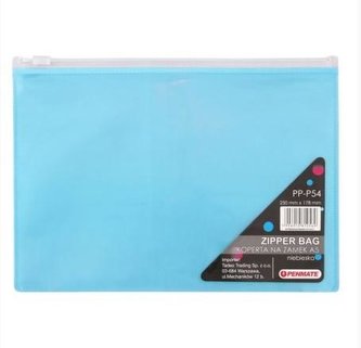 Koperta na zamek A5 PP-P54 niebieska PENMATE