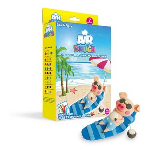 Ciastolina - Świnka na plaży