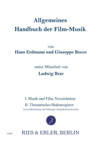 Allgemeines Handbuch der Filmmusik