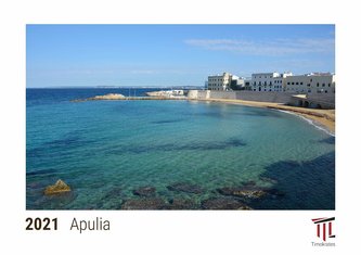 Apulia 2021 - Timokrates desk calendar with US holidays / picture calendar / photo calendar - DIN A5 (21 x 15 cm)
