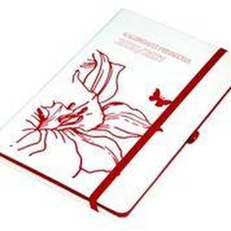 Kalendarz Pedag. 2020/2021 A5 Tyg. Salsa biał/czer