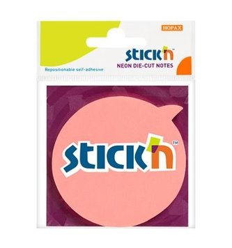 Notes samoprzylepny koło różowy 76x76mm