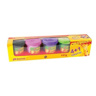 Ciasto - kubki 4+1 gratis masa plastyczna EASY