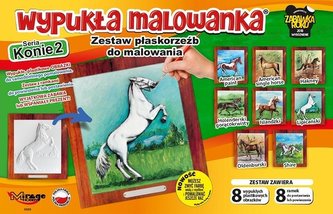 Wypukła malowanka - Konie Seria 2 Zestaw 8 wzorów