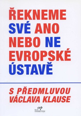 Řekneme své ano nebo ne evropské ústavě