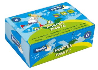 Farby plakatowe 20ml x 6 kolorów LAMBO