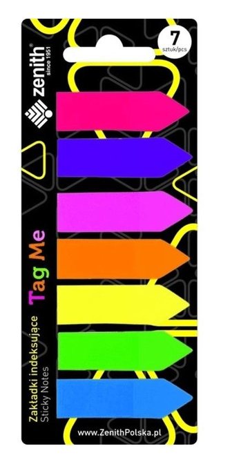 Zakładki indeksujące Tag Me 7 kolorów ZENITH
