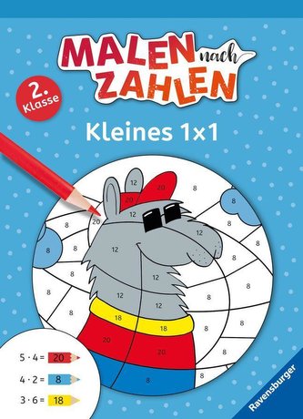 Malen nach Zahlen, 2. Klasse: Kleines 1 x 1 Malen nach Zahlen, 2. Klasse: Kleines 1 x 1