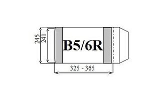 Okładka książkowa regulowana B5/6R (25szt) D&D;