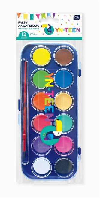 Farby akwarelowe 12 kolorów NOSTER