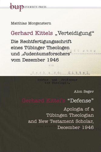 Gerhard Kittels \"Verteidigung\" | Gerhard Kittel's \"Defence\"