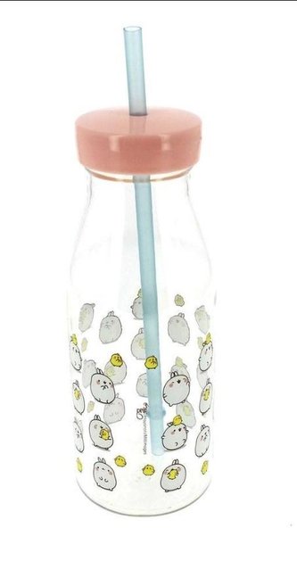 Butelka ze słomką Molang