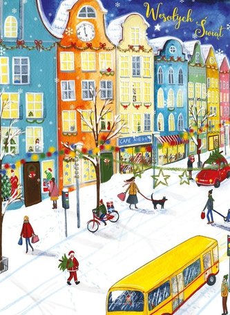 Karnet B6 Boże Narodzenie - Ulica