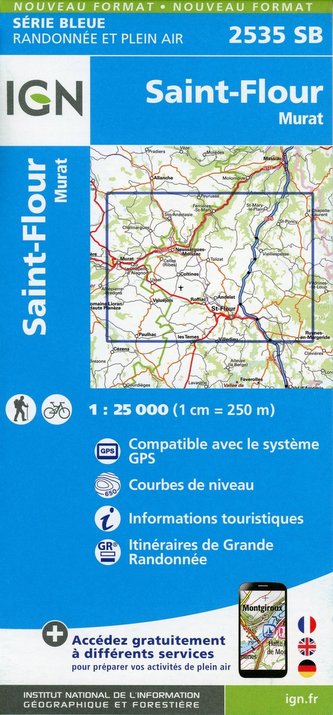 Saint-Flour. Murat 1:25 000