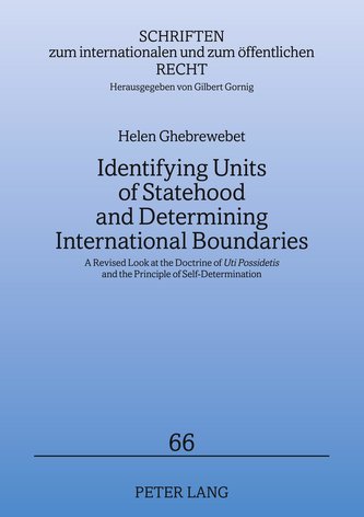 Identifying Units of Statehood and Determining International Boundaries