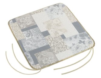 Sedák EMA hladký - pytchwork šedomodrý - 40x40 cm,hladký