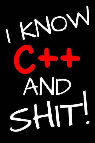 I Know C++ And Shit!: Blank Lined Notebook
