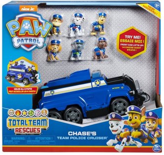 Psi Patrol Pojazd policyjny Chase'a + figurki Psi Patrol Pojazd policyjny Chase'a + figurki