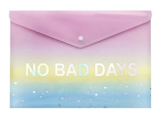 Teczka A4 tęczowa No bad days