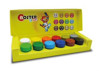 Farby plakatowe 12 kolorów Gold NOSTER