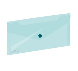 Koperta na zatrzask 254x130mm zielona GRAND