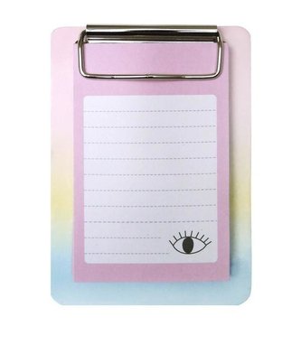 Podkładka z magnesem i notesem tęczowa