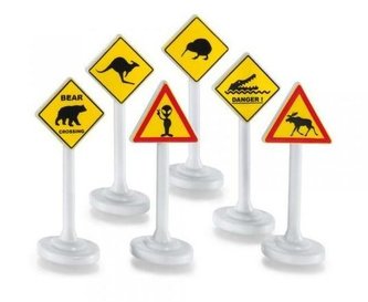 SIKU Blister - Dopravní značky mezinárodní 6ks