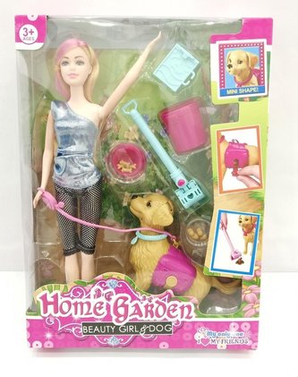 Lalka 30cm z pieskiem