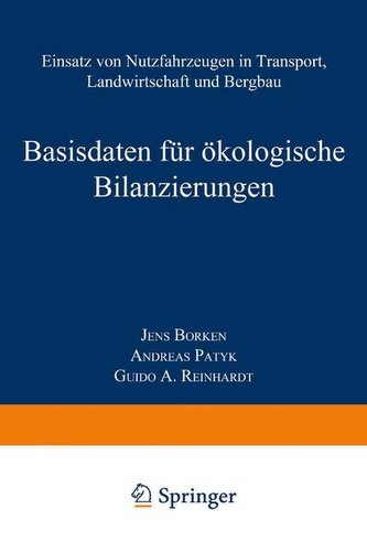 Basisdaten für ökologische Bilanzierungen