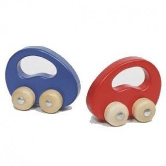 Drewniane autko, 2 kolory