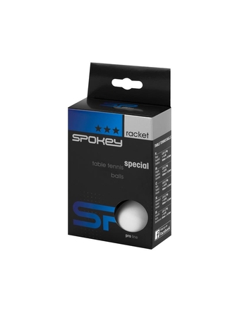 Spokey - SPECIAL-Pingpongové míčky 3* bílé , 6 ks