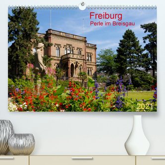 Freiburg Perle im Breisgau (Premium, hochwertiger DIN A2 Wandkalender 2021, Kunstdruck in Hochglanz)