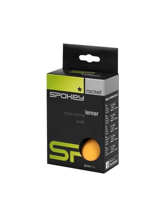 Spokey - LERNER-Pingpongové míčky 1* oranžové , 6 ks