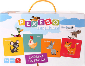 Pexeso s angličtinou Zvířátka na statku