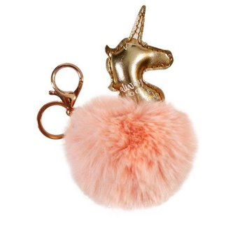 Brelok pompon Jednorożec