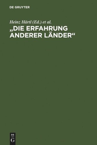 \"Die Erfahrung anderer Länder\"